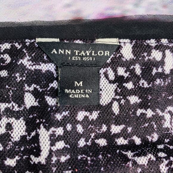 Ann Taylor sequin top black and white tank - Picture 14 of 14